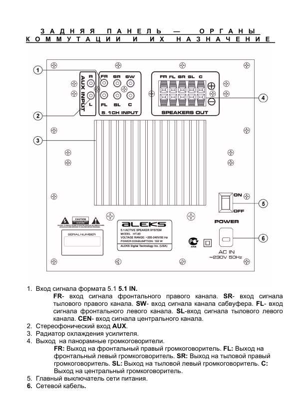 Инструкция Aleks HT-60