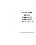 Инструкция Alpine CDA-9855R