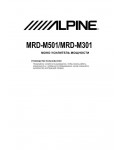 Инструкция Alpine MRD-M301