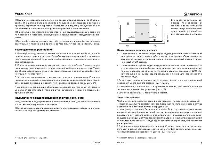 Инструкция Ariston LD-6090