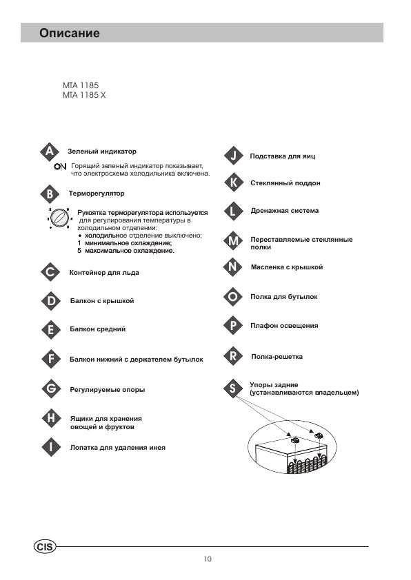 Инструкция Ariston MTA-1185 X