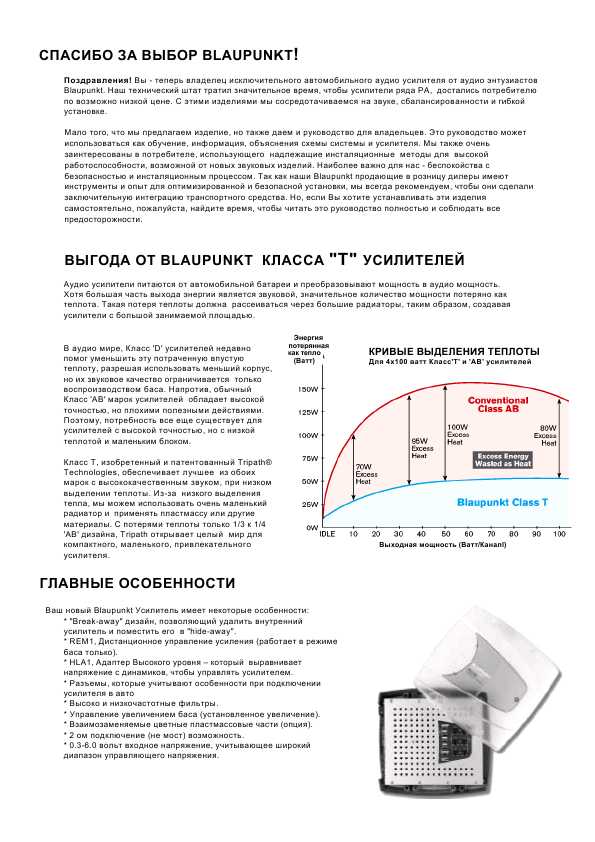 Инструкция Blaupunkt PA-4100