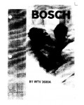 Инструкция BOSCH B1 WTV 3600A