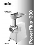 Инструкция Braun G-1300 (тип 4195)