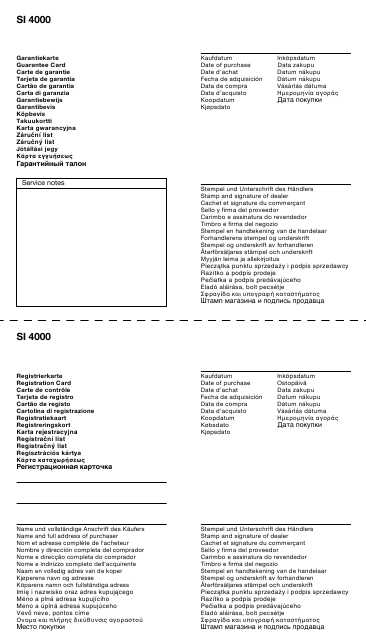 Инструкция Braun SI-4000 (тип 4670)