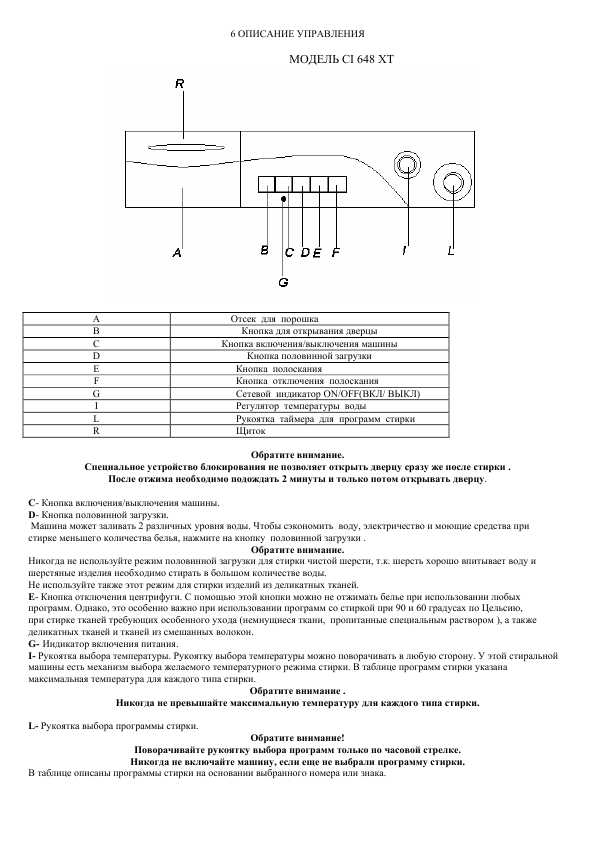 Инструкция Candy CI-648