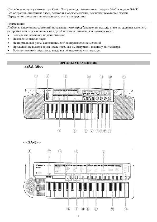 Инструкция Casio SA-5