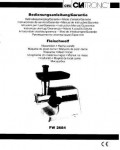 Инструкция Clatronic FW-2684