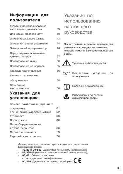 Инструкция Electrolux EOG-1733K
