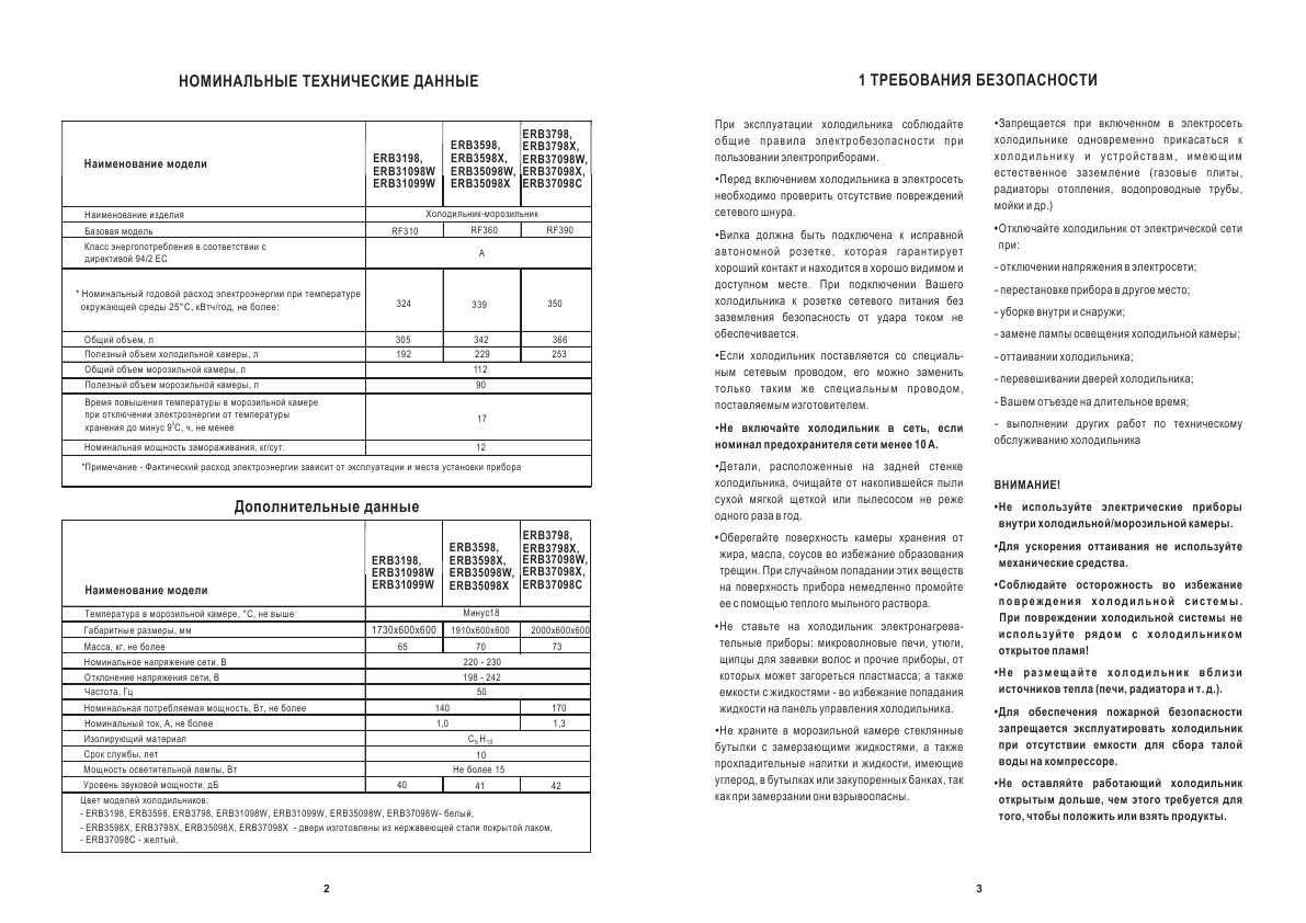 Инструкция Electrolux ERB-37098