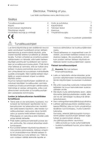 Инструкция Electrolux ERB-40391