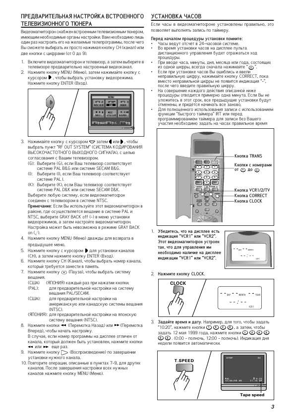 Инструкция Hitachi VT-FX8000
