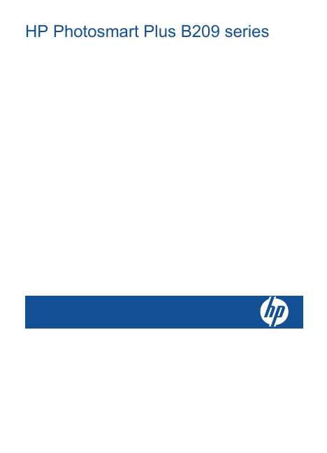 Инструкция HP PhotoSmart Plus B209