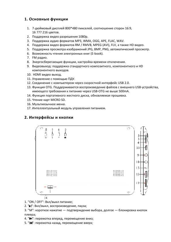 Инструкция Iconbit HMP705HDMI