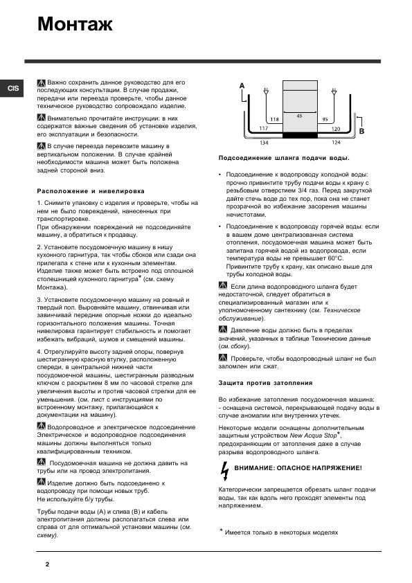 Инструкция Indesit DSG-0517