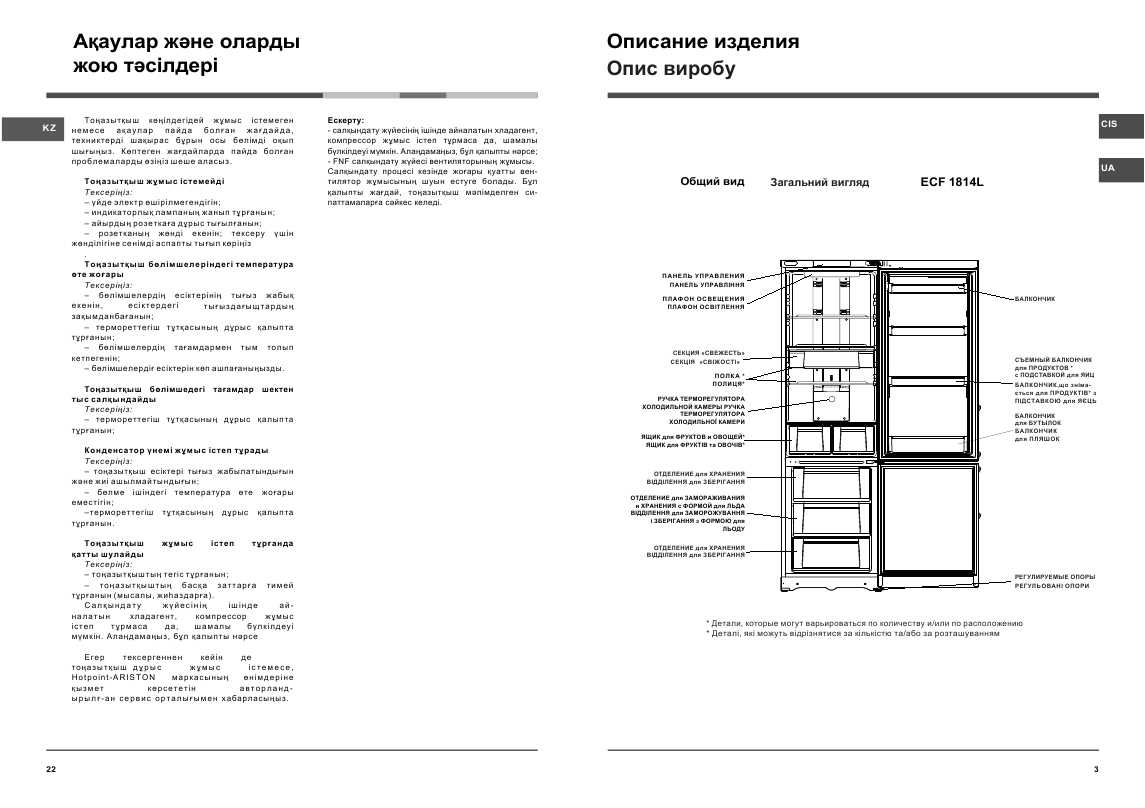 Инструкция Indesit ECF-1814L