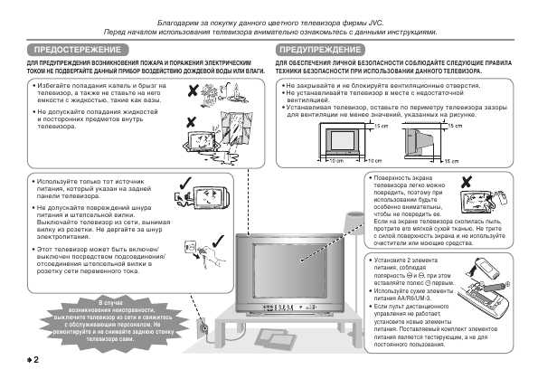 Инструкция JVC AV-1410 (AE, UE)