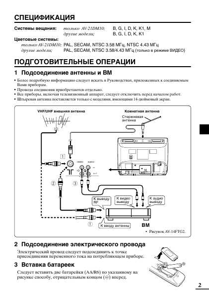 Инструкция JVC AV-20NTG2