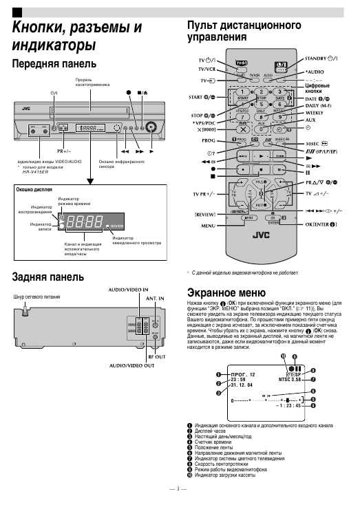 Инструкция JVC HR-V415ER