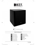 Инструкция KEF C4 SUBWOOFER