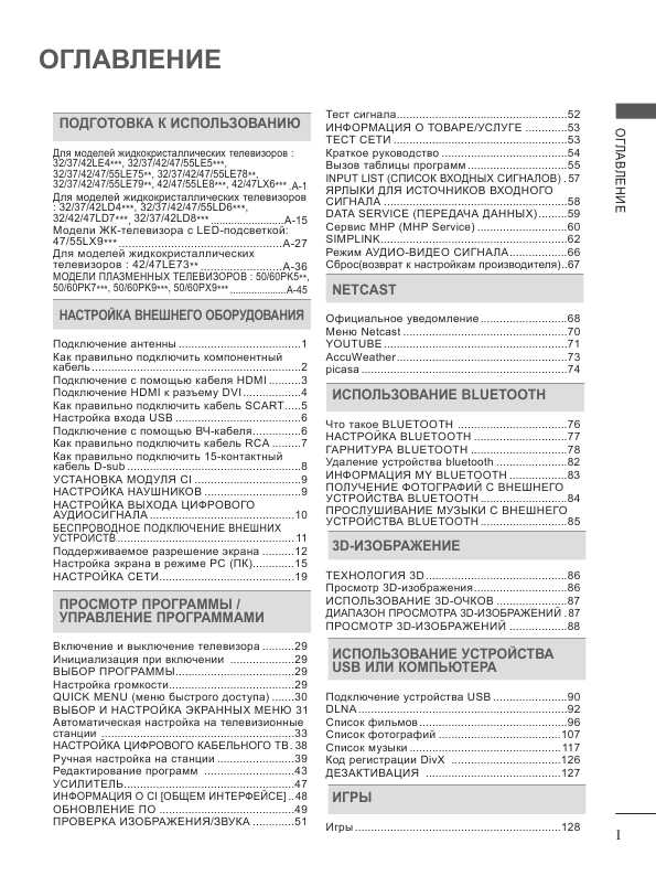 Инструкция LG 55LE7800