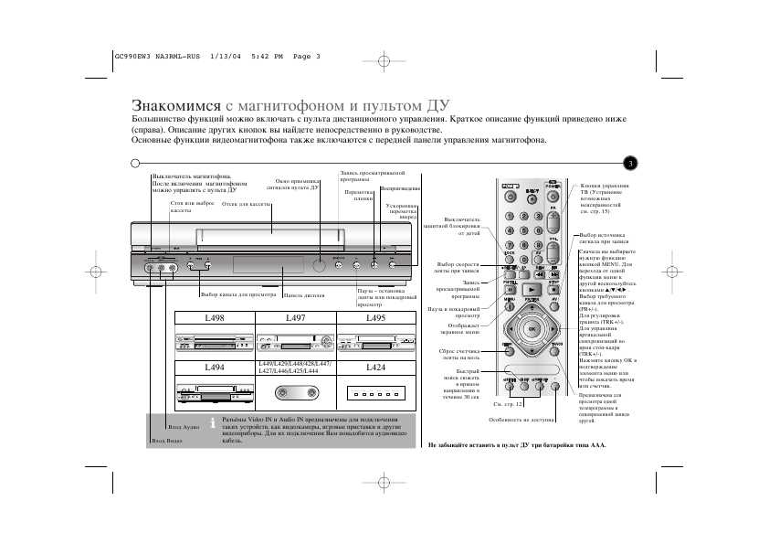 Инструкция LG L-498