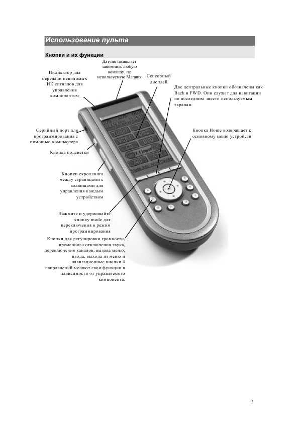 Инструкция Marantz RC-3200