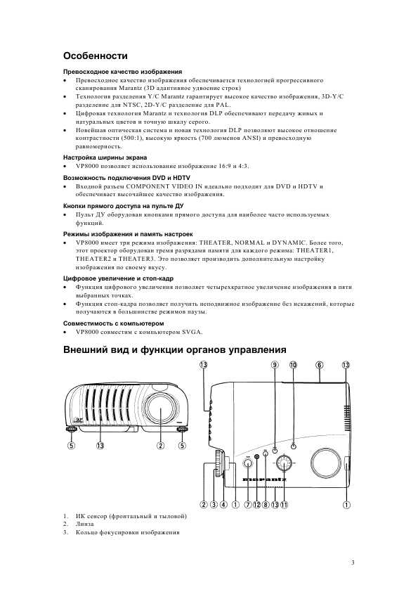Инструкция Marantz VP-8000