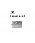Инструкция Minolta Dimage G400