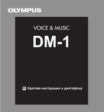 Инструкция Olympus DM-1
