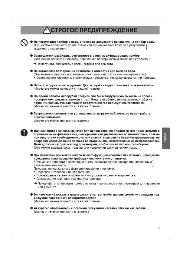Инструкция Panasonic MK-MG1501