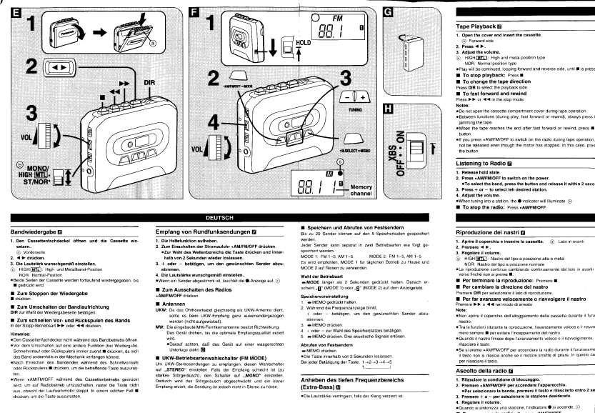 Инструкция Panasonic RQ-E10V