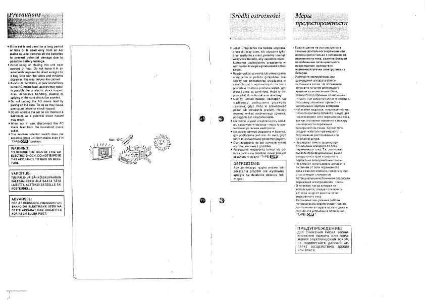 Инструкция Panasonic RX-CT820
