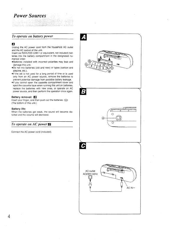 Инструкция Panasonic RX-FS430