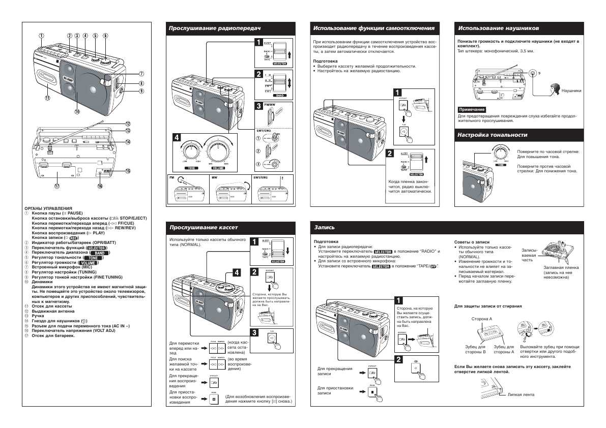 Инструкция Panasonic RX-M70