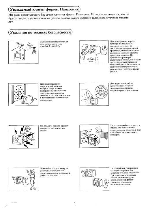 Инструкция Panasonic TC-14F1