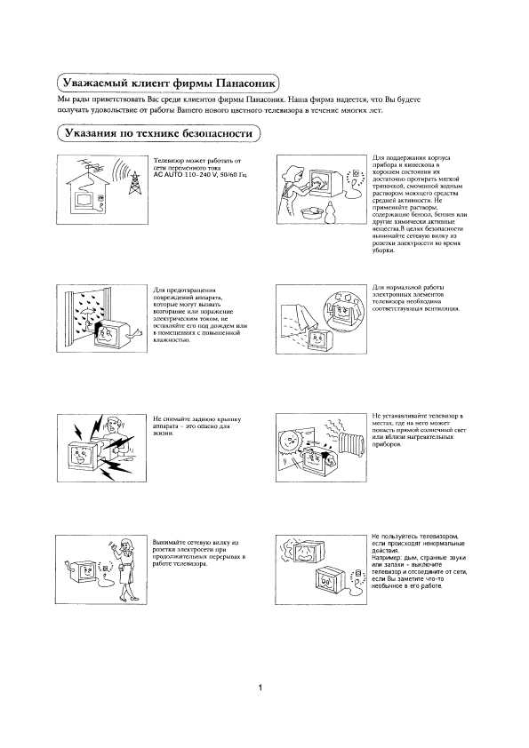 Инструкция Panasonic TX-21W2T