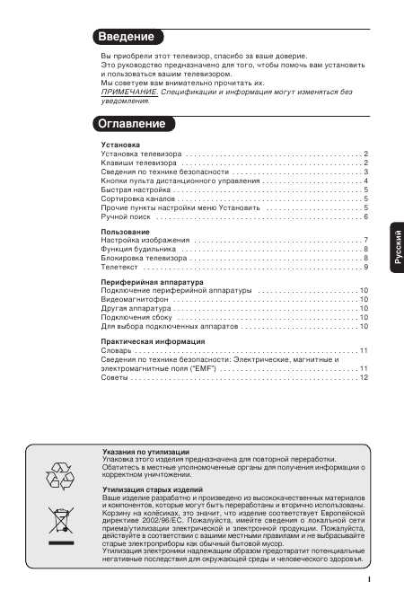 Инструкция Philips 21PT1820