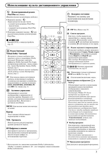 Инструкция Philips 42PF7420