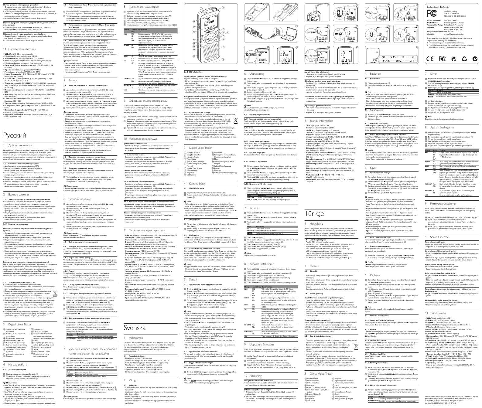 Инструкция Philips LFH-0622