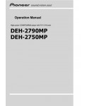 Инструкция Pioneer DEH-2750MP
