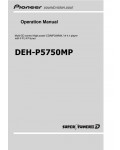 Инструкция Pioneer DEH-P5750MP