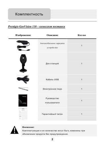 Инструкция Prestigio Geovision 110