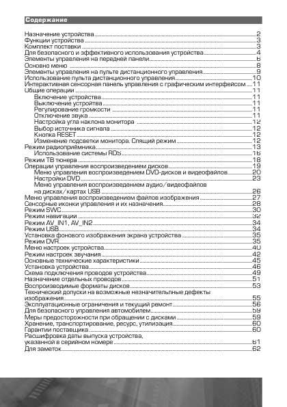 Инструкция Prology MDN-1715TVR