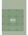 Инструкция Roland HP-203