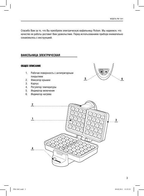 Инструкция Rolsen PM-1041