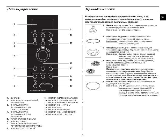 Инструкция Samsung CE-1000TR