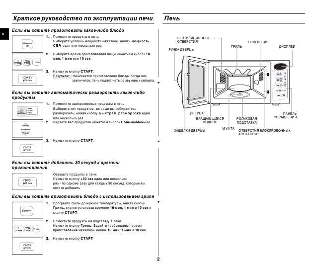 Инструкция Пользования Микроволновкой