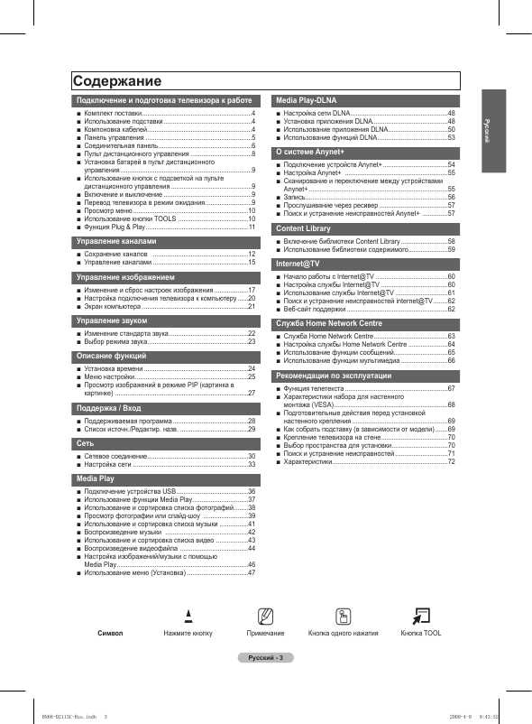 Инструкция Samsung PS-58B680T