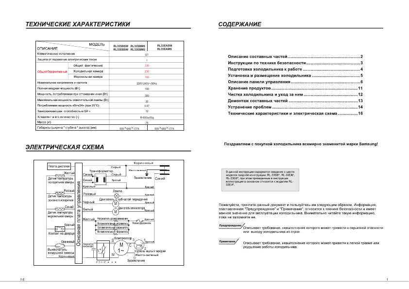 Инструкция Samsung RL-33